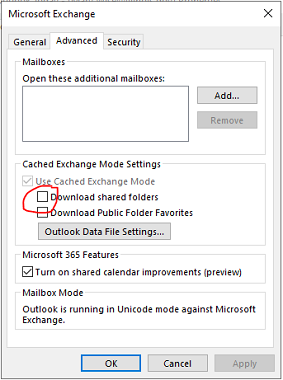 Download shared calendars